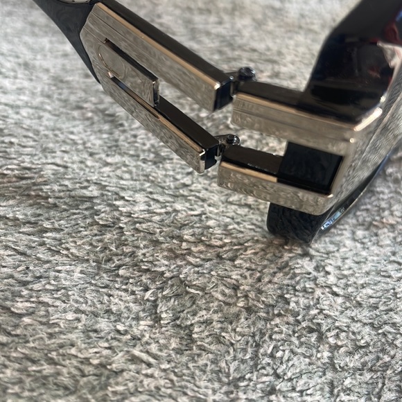 MEN’S GLOSSY BLACK & SILVER RETRO  GAZELLE GLASSES *NEW* - Picture 7 of 9